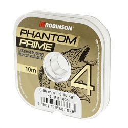 Plecionka Phantom Prime X4 0,08mm, 10m, ciemnozielona